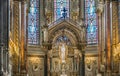 Inside the Basilica of Notre-Dame de FourviÃÂ¨re in Lyon, France Royalty Free Stock Photo