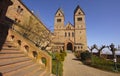 inside of the Benedictine Abbey of St. Hildegard Royalty Free Stock Photo