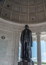 Inside the Benjamin Franklin memorial in Washington D.C Royalty Free Stock Photo