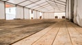 Inside Big Canvas Tent Royalty Free Stock Photo