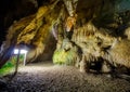 Inside the Bing Cave or BinghÃÂ¶hle a limestone show cave in Wiesenttal, Bavaria, Germany