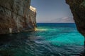 Inside Blue caves, Greece