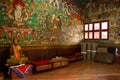 Inside Boudhanath Temple, Kathmandu, Nepal