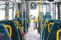 Inside a bus in Sweden transportation Royalty Free Stock Photo