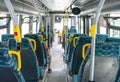 Inside a buss in Sweden Royalty Free Stock Photo