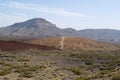 Inside caldera of Volcano Teide, Tenerife island, Canary islands, Spain Royalty Free Stock Photo