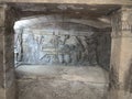 Inside catacombs of Kom El Shoqafa