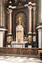 Inside the cathedral of Saint Bavo