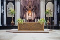 Inside the cathedral of Saint Bavo