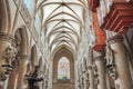 Inside Cathedral of St. Michael and St. Gudula is a Roman Catho Royalty Free Stock Photo