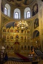 Inside the cathedral there are icons of the Mother of God. Sviyazhsk Royalty Free Stock Photo