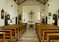 Inside of a catholic church