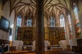 Inside the Catholic Parish Church of the Assumption in Hallstatt Royalty Free Stock Photo