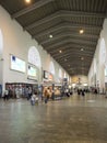 Inside the central railway station in Stuttgart, Germany