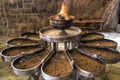 Inside Chak Chak fire temple near Yazd, Iran Royalty Free Stock Photo