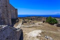 Inside the Chlemoutsi fortress in Ilia, Peloponnese