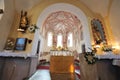 Inside of a church, altar. Royalty Free Stock Photo