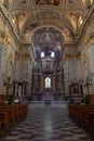 Inside the ancient Church in Taggia, Liguria, Italy