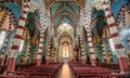 The inside of the Church El Carmen in Bogota, Colombia Royalty Free Stock Photo