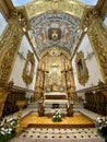 Inside the church of Igreja da Ordem Terceira de Nossa Senhora do Monte do Carmo Faro, Portugal Royalty Free Stock Photo