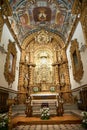 Inside the church of Igreja da Ordem Terceira de Nossa Senhora do Monte do Carmo Faro, Portugal Royalty Free Stock Photo