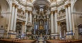 Inside a church - interior decoration of ancient cathedral