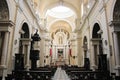 Inside of the Church of the Jesuits in Valletta, Malta Royalty Free Stock Photo