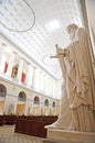 Inside of the Church of Our Lady, Copenhagen cathedral, Denmark Royalty Free Stock Photo