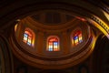 Inside a church in Pondicherry Royalty Free Stock Photo