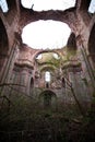 Inside of church ruins Royalty Free Stock Photo