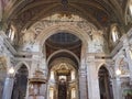 Inside of church of Saints Peter, Stephen in Bellinzona, Switzerland