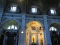 Inside church of Saints Peter, Stephen in Bellinzona, Switzerland