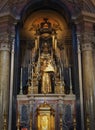 Interior of the church Santo Antonio in Lisbon in Portugal Royalty Free Stock Photo