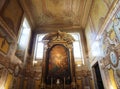 Interior of the church Santo Antonio - sculpture in Lisbon in Portugal Royalty Free Stock Photo