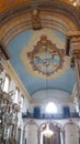 Inside the Church of Senhora do Carmo, Carmelite orde. Portuguese late Baroque, Rococo style