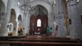 Inside church spain Catholic cathedral Royalty Free Stock Photo