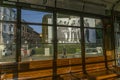 Inside classic tram in Milan, Italy Royalty Free Stock Photo