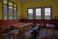 A classroom in Blackwater school, Reefton, West coast, New Zealand