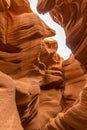 Inside colorful lower antelope canyon, USA