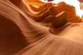 Inside colorful lower antelope canyon, USA