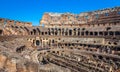 Inside The Coloseum in Rome Royalty Free Stock Photo