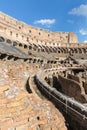 inside the Colosseum, Amphitheatrum Novum, Amphitheatrum Flavium, Rome, Italy, Europe Royalty Free Stock Photo