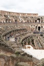 inside the Colosseum, Amphitheatrum Novum, Amphitheatrum Flavium, Rome, Italy, Europe