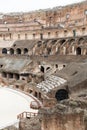 inside the Colosseum, Amphitheatrum Novum, Amphitheatrum Flavium, Rome, Italy, Europe