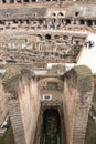 inside the Colosseum, Amphitheatrum Novum, Amphitheatrum Flavium, Rome, Italy, Europe Royalty Free Stock Photo