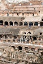 inside the Colosseum, Amphitheatrum Novum, Amphitheatrum Flavium, Rome, Italy, Europe Royalty Free Stock Photo