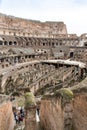 inside the Colosseum, Amphitheatrum Novum, Amphitheatrum Flavium, Rome, Italy, Europe Royalty Free Stock Photo