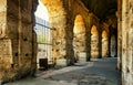 Inside the Colosseum (Coliseum) in Rome Royalty Free Stock Photo