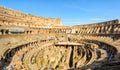 Inside of Colosseum (Coliseum) in Rome, Italy Royalty Free Stock Photo