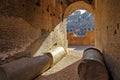 Inside the Colosseum - landmark attraction in Rome, Italy